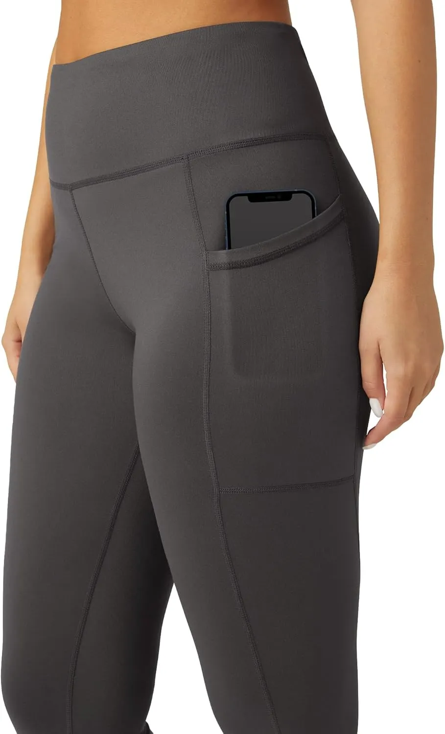 No Nonsense Leggings for Women with Tummy Control and Pockets, Athletic High Waist Yoga Pants
