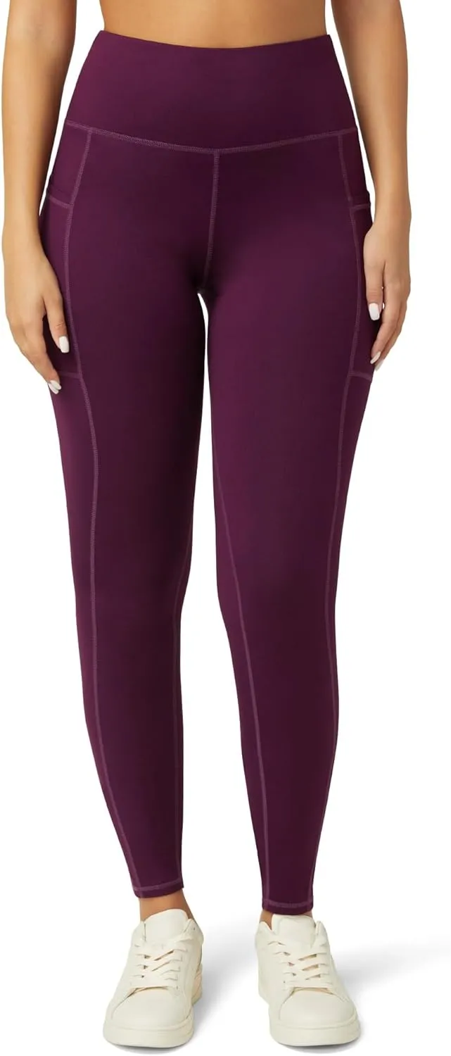 No Nonsense Leggings for Women with Tummy Control and Pockets, Athletic High Waist Yoga Pants