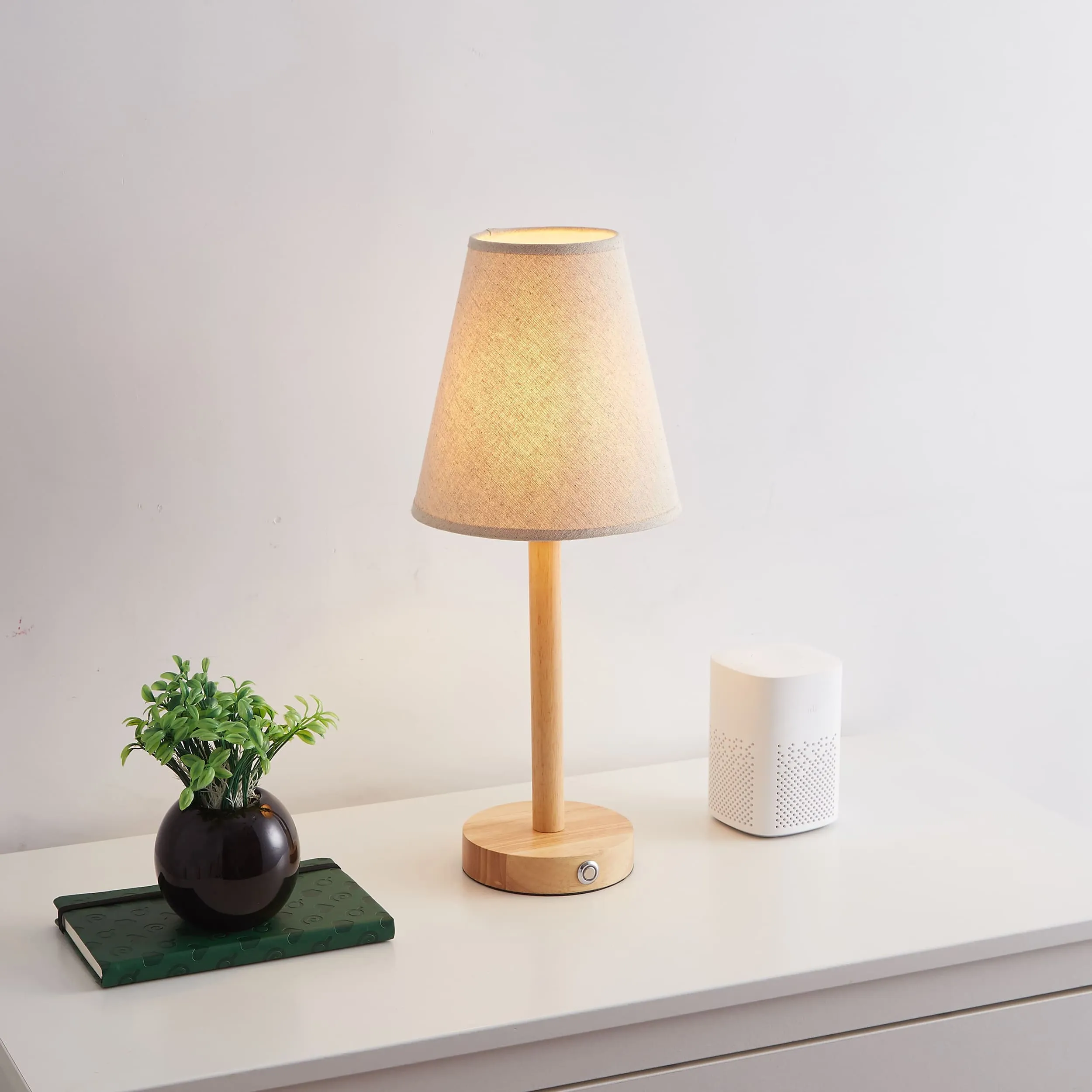 Nordic Style Cordless Wooden Table Lamp