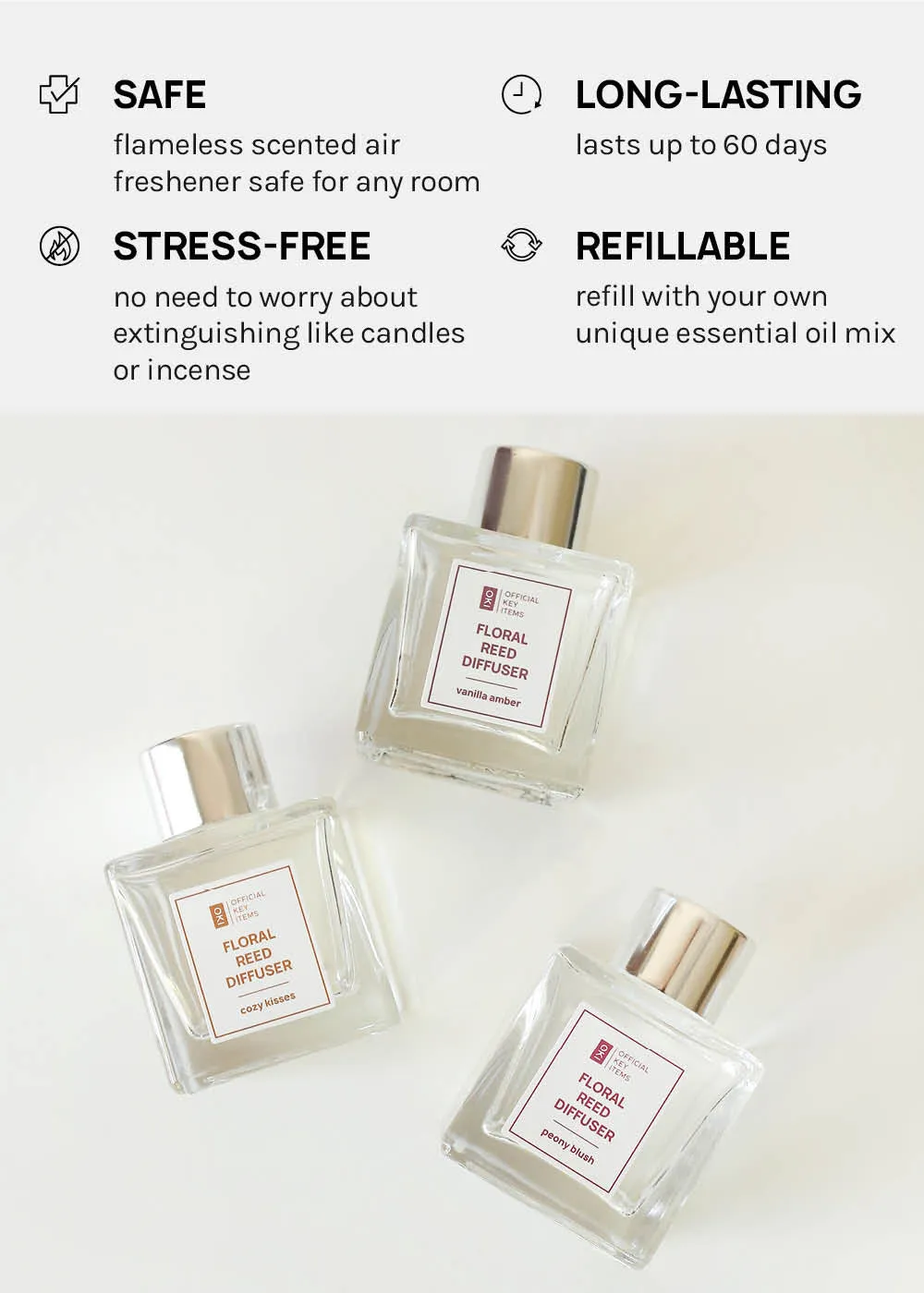 Official Key Items Floral Reed Diffuser