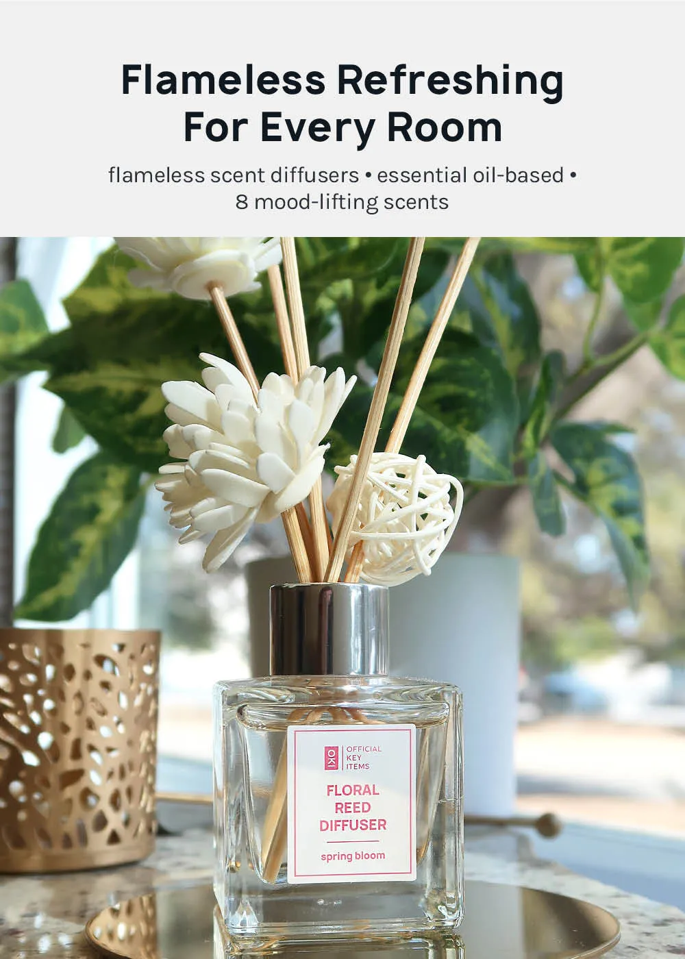 Official Key Items Floral Reed Diffuser