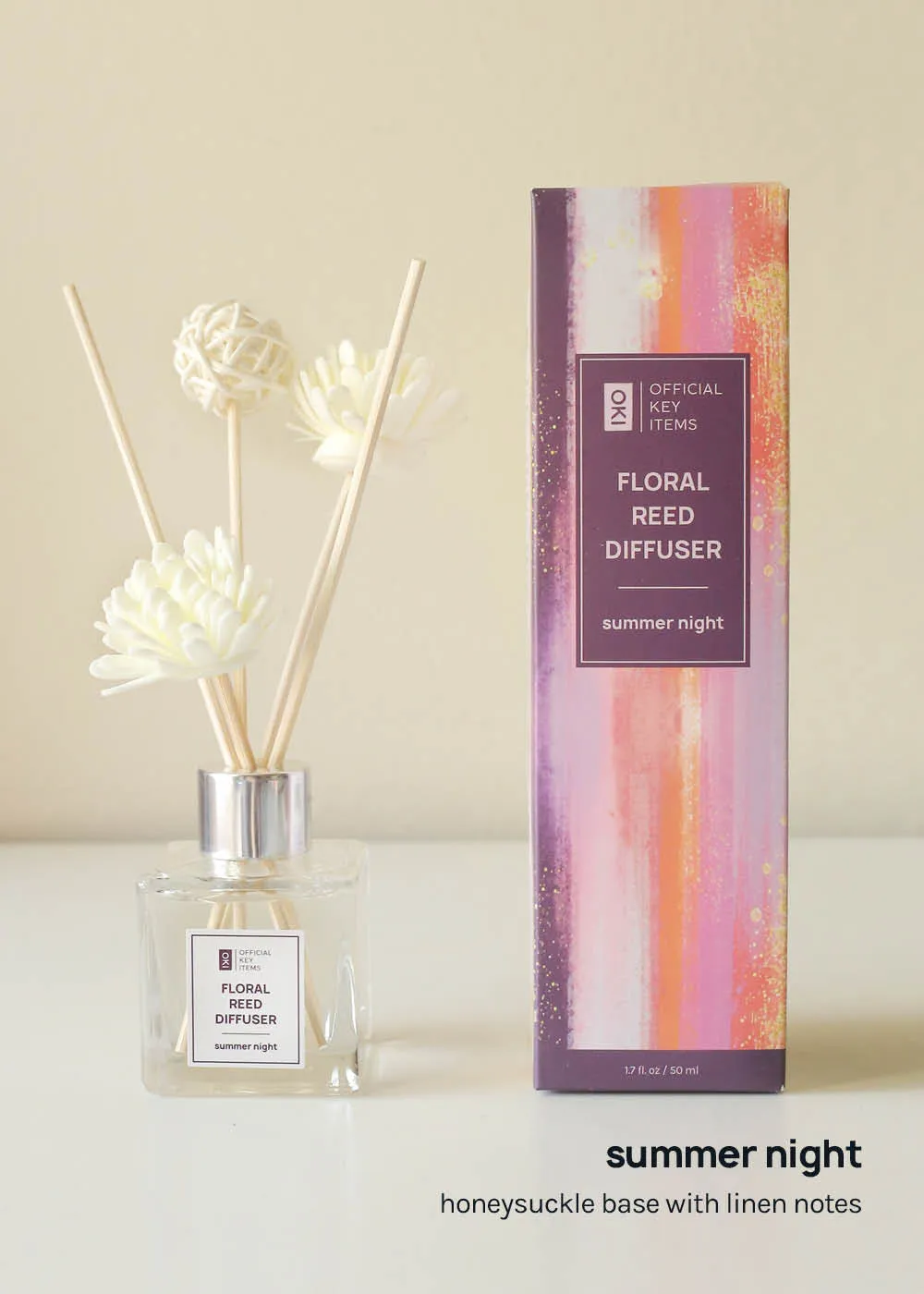 Official Key Items Floral Reed Diffuser