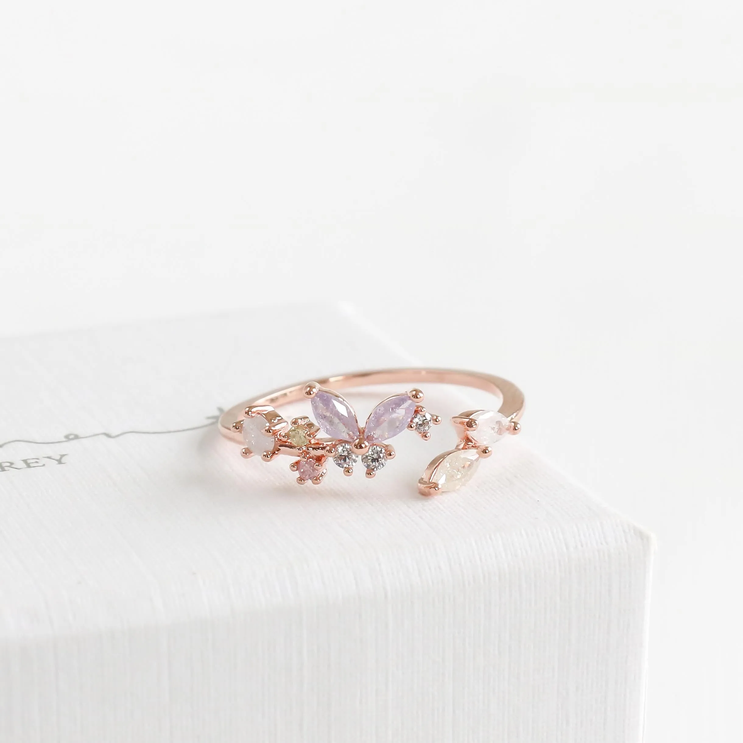 Purple Butterfly Ring