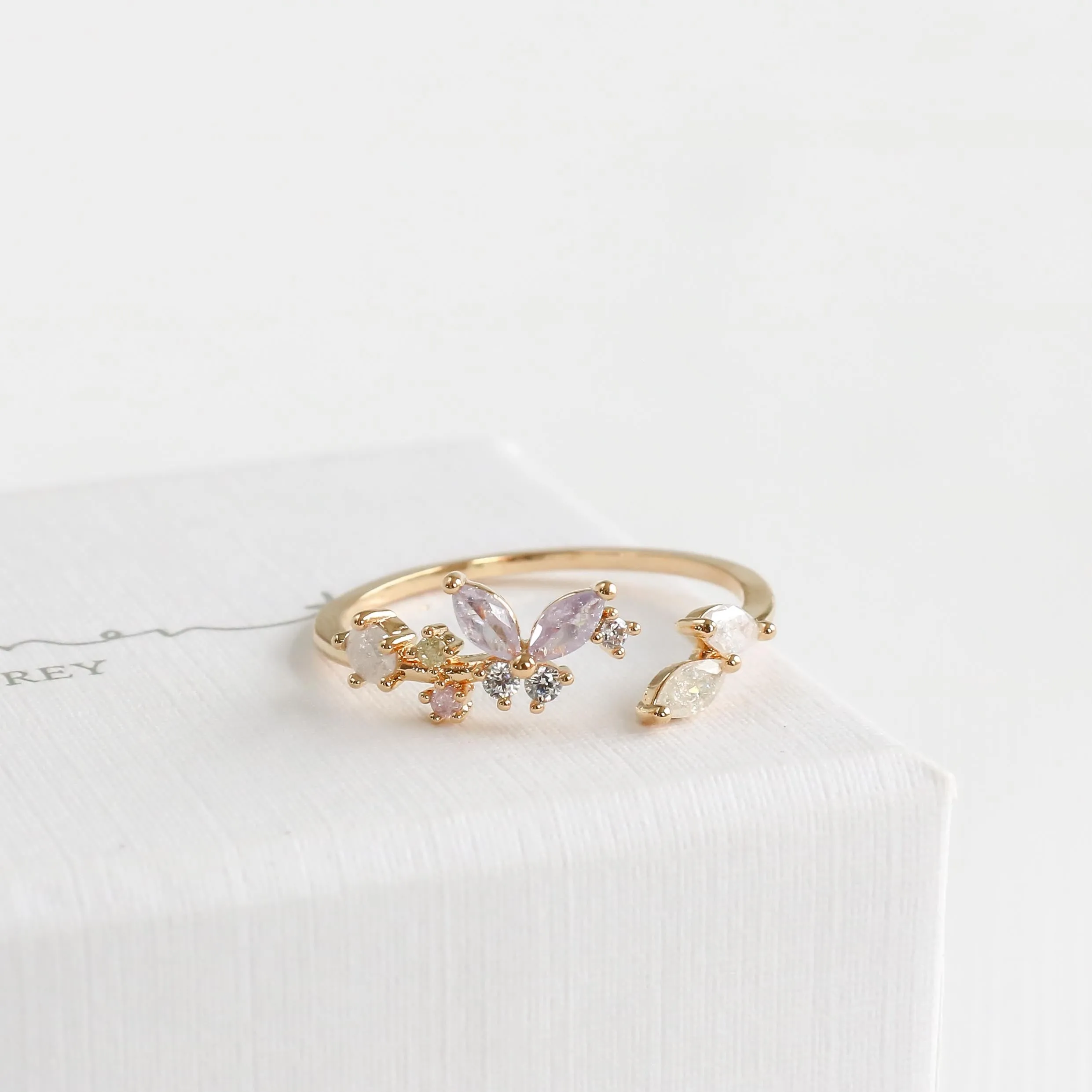 Purple Butterfly Ring