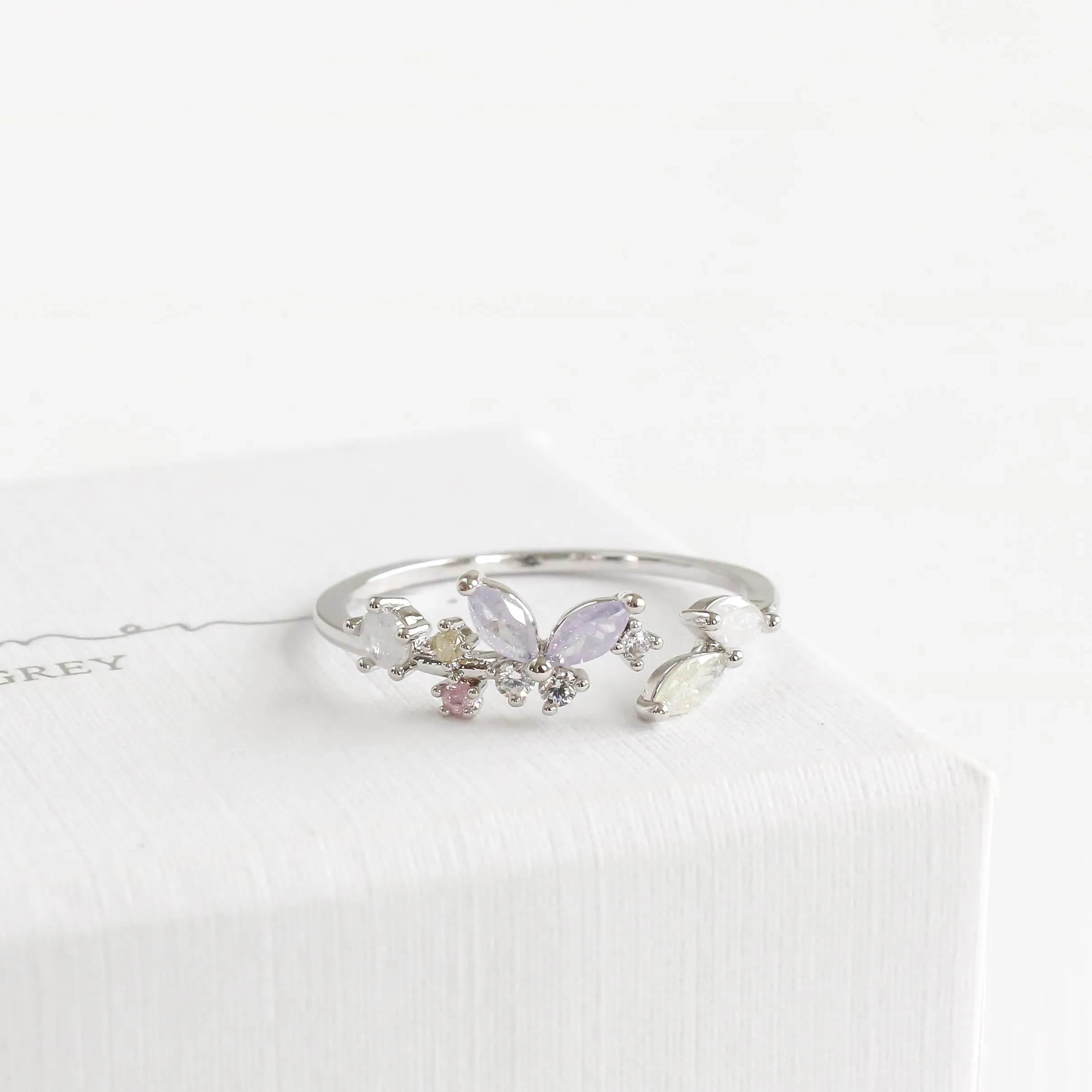 Purple Butterfly Ring