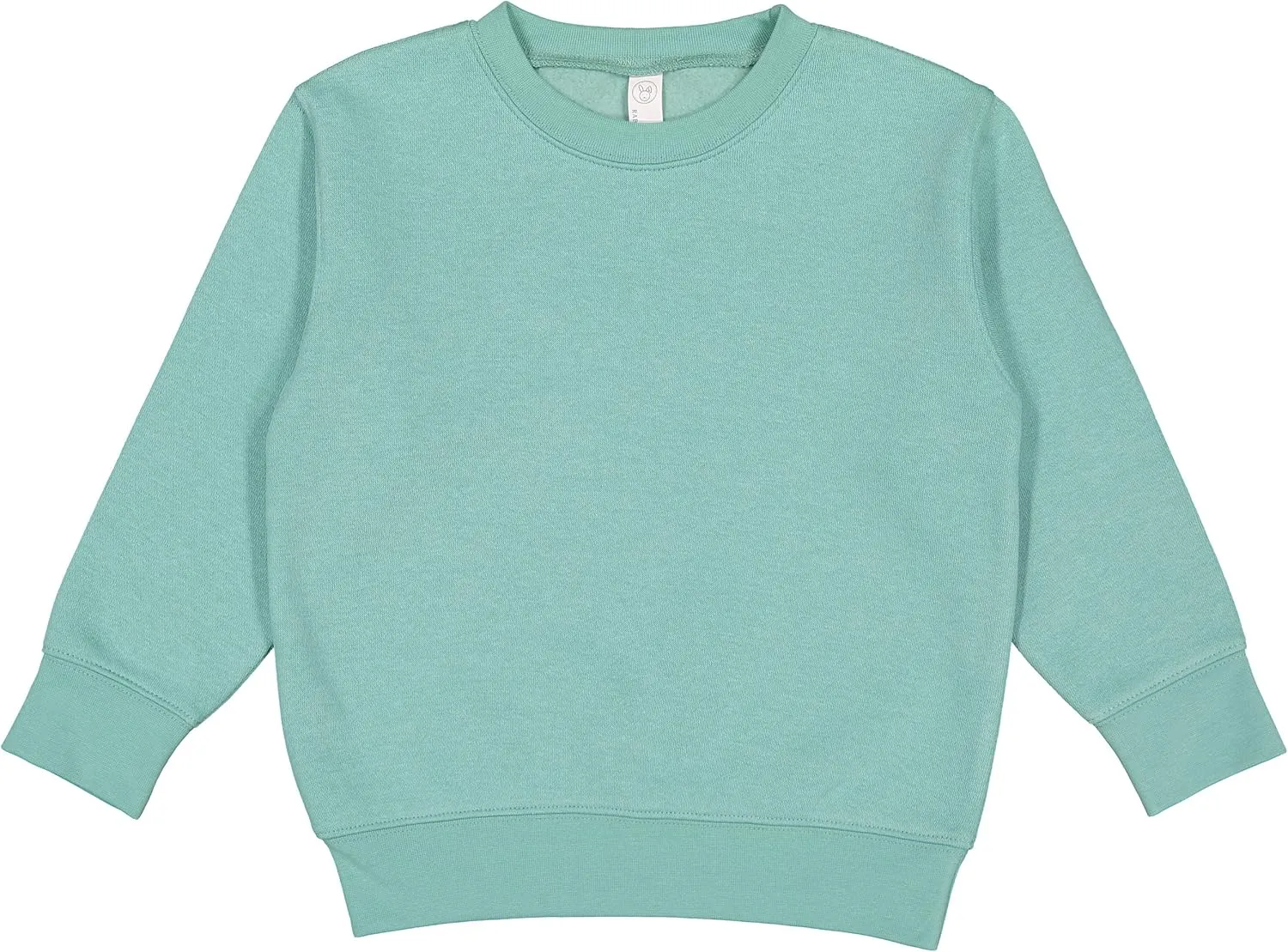 RABBIT SKINS Toddler Boy & Girl Fleece Long Sleeve Pullover Sweatshirt, Saltwater, 5/6