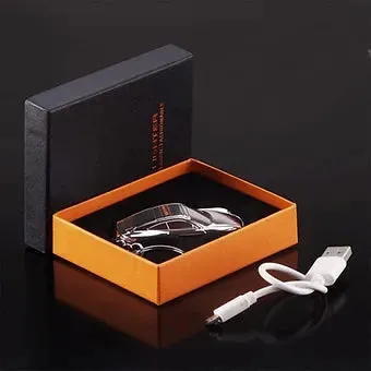 Rechargeable Car Shape Metal Keychain Lighter