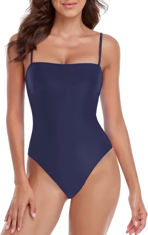 RELLECIGA Women's Bandeau One Piece Swimsuits