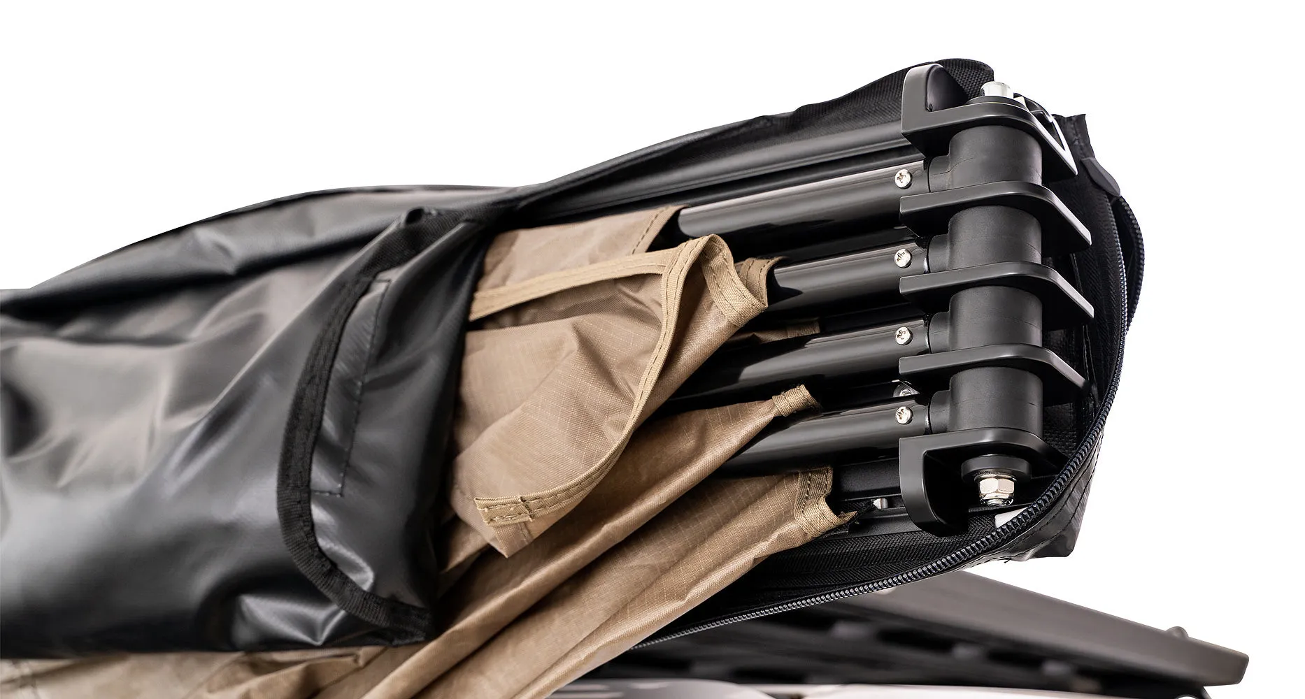 Rhino Rack Left Side Mounted Batwing UPF50  Awning with Stow-It Quick Mount System - 33114 (Pickup Only)