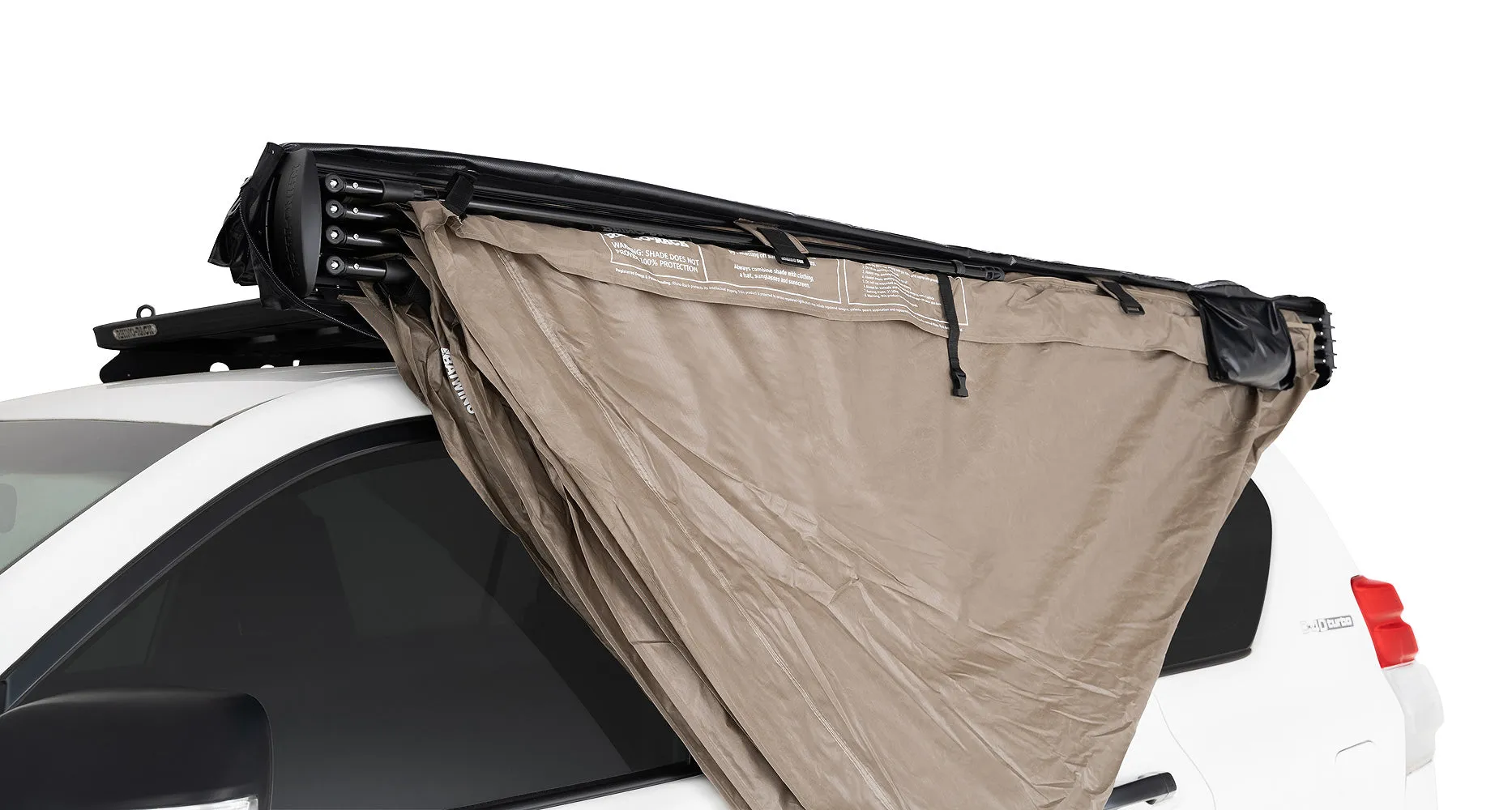 Rhino Rack Left Side Mounted Batwing UPF50  Awning with Stow-It Quick Mount System - 33114 (Pickup Only)