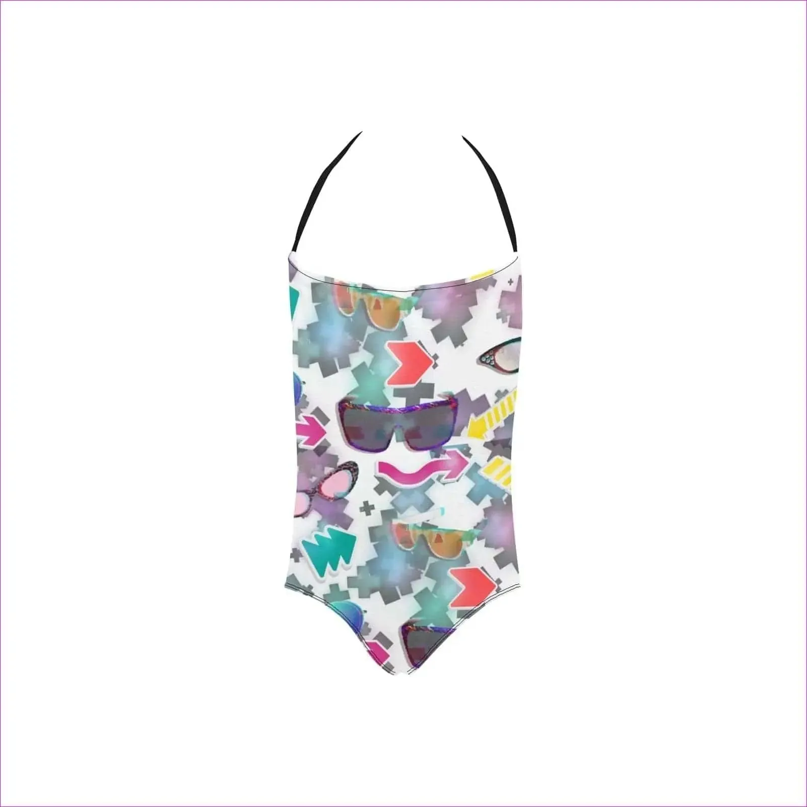 Shades One-Piece Halter Swimsuit
