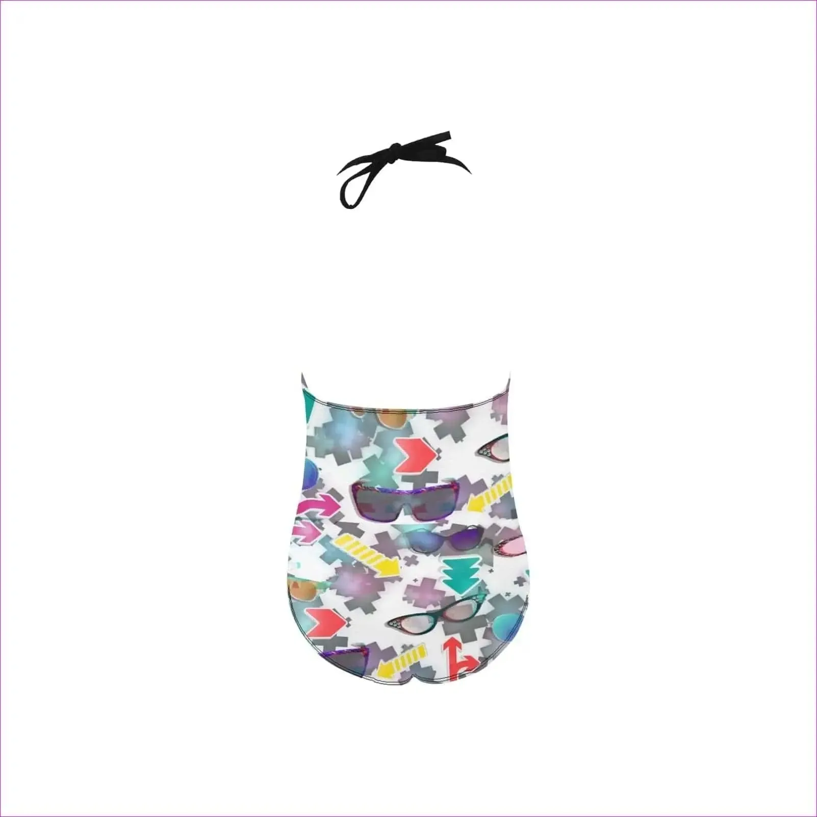 Shades One-Piece Halter Swimsuit