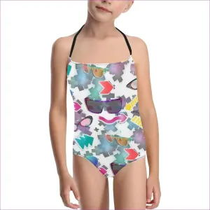 Shades One-Piece Halter Swimsuit