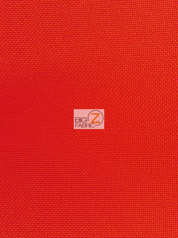 Solid Canvas Outdoor Waterproof PVC Backing Fabric / Red / Sold By The Yard Closeout!!!