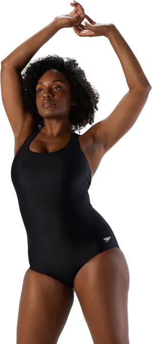 Speedo Women's Swimsuit One Piece Powerflex Ultraback Solid