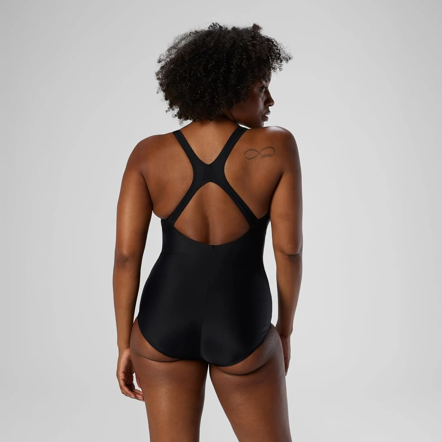 Speedo Women's Swimsuit One Piece Powerflex Ultraback Solid