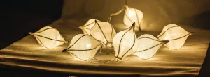 String Light Waterdrop 10 LED Battery Powered