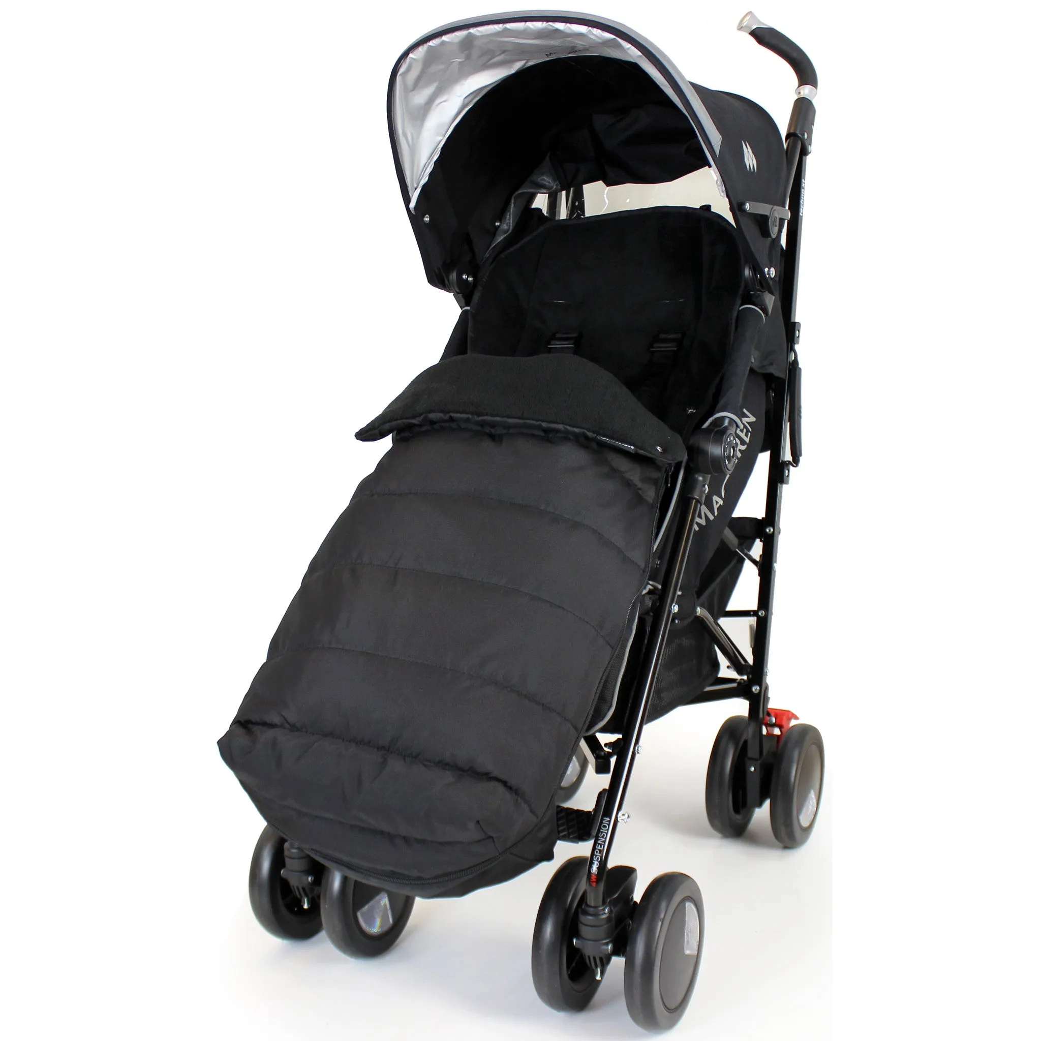 Stroller Footmuff Liner Large Toddler Sleeping Bag - Black