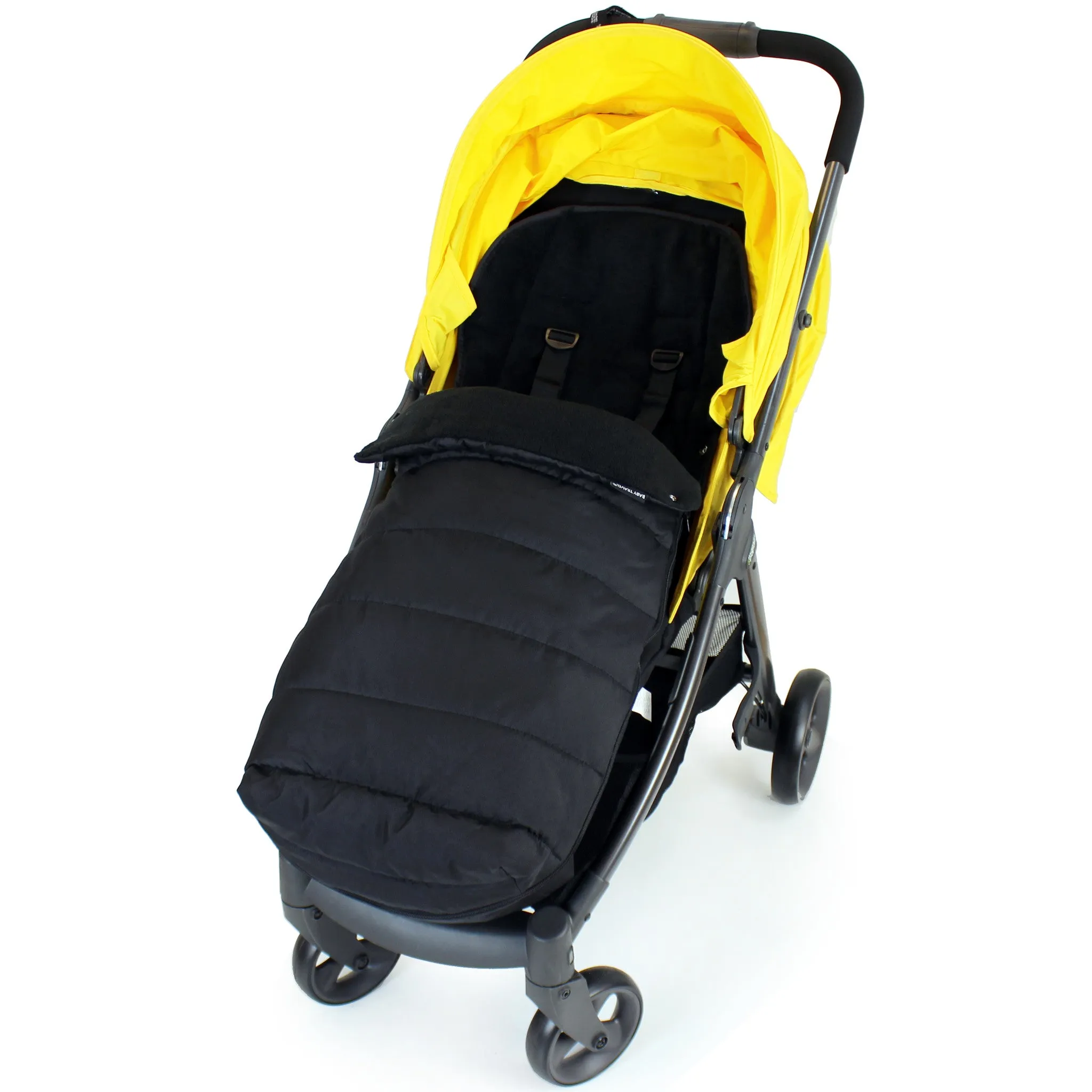 Stroller Footmuff Liner Large Toddler Sleeping Bag - Black