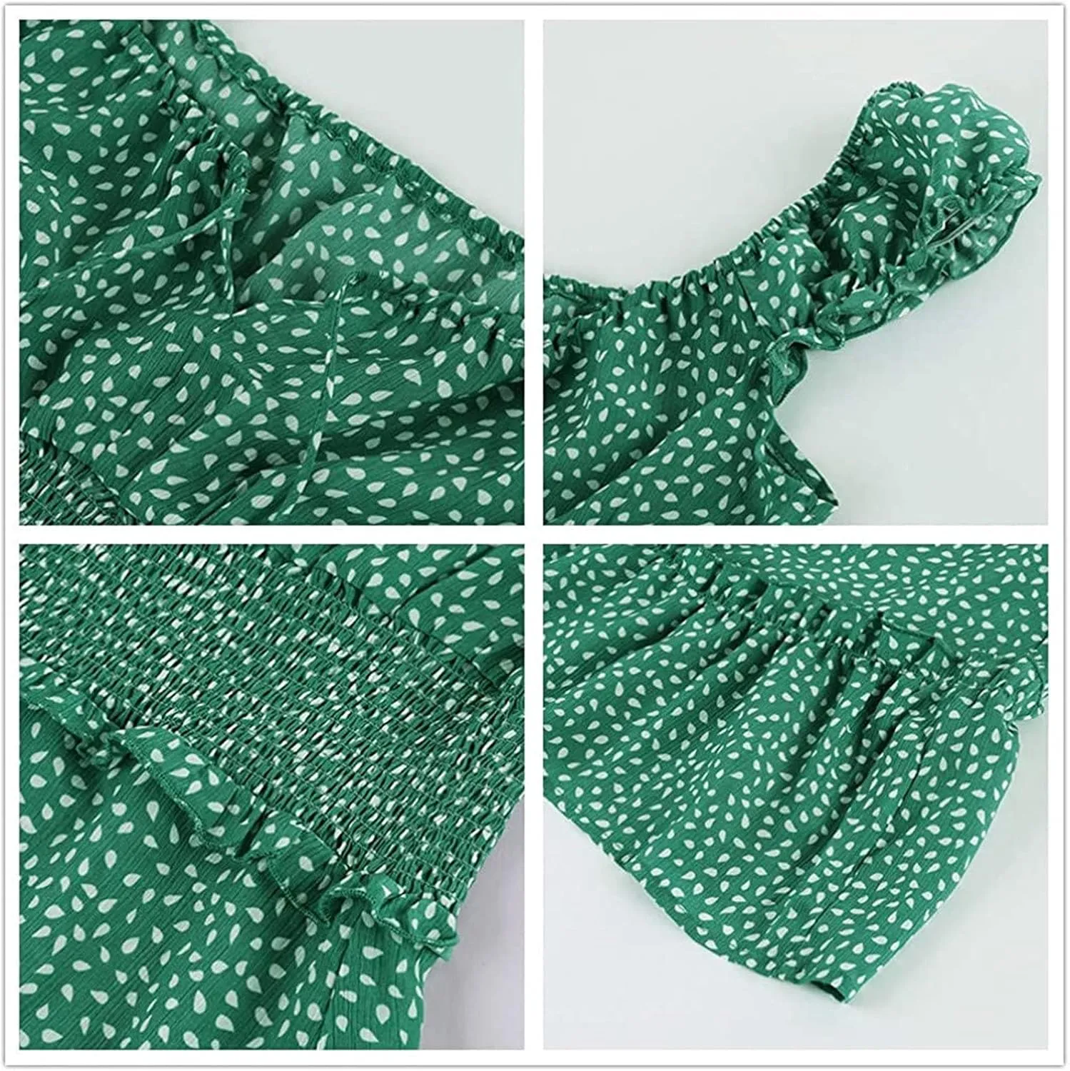 Summer Dresses for Women 2025 MilkMaid Dress Smocked Dress Ruffle Floral Sundresses Tie Front Boho Short Dresses