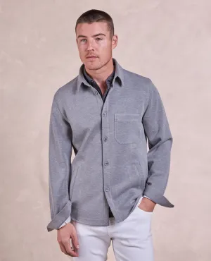 The Noah - Double Knit Chore Coat - Light Grey
