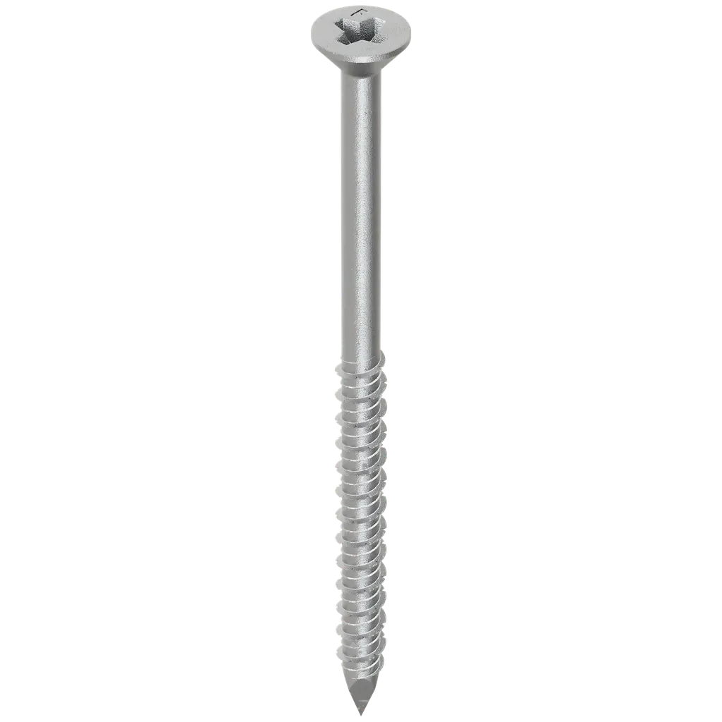 Titen® 1/4 in. x 4 in. Phillips Flat-Head Stainless-Steel Concrete and Masonry Screw (100-Qty)