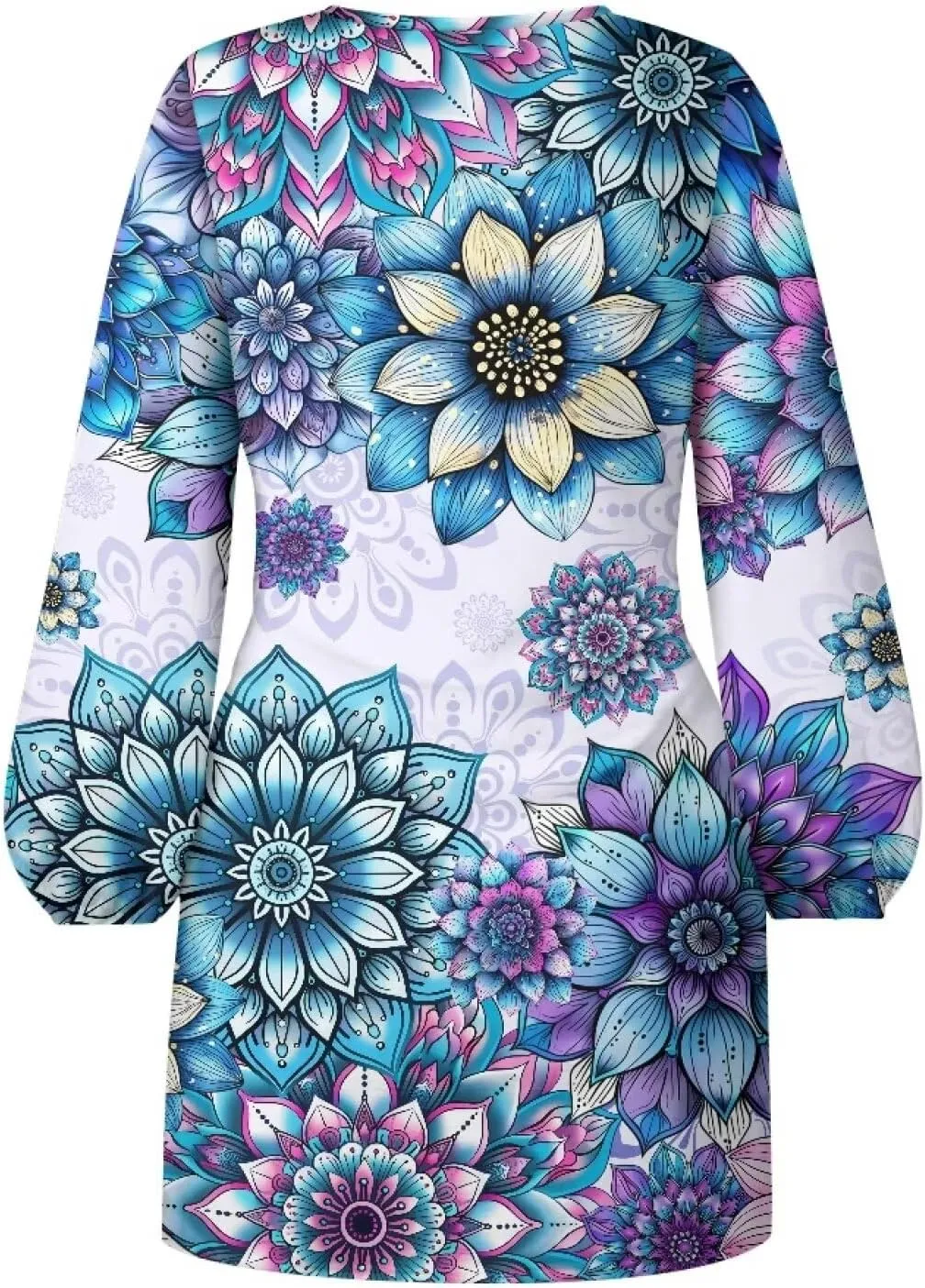 TODIYADDU Womens Long Sleeve Dress for Women Long Sleeve Tie Waist Elegant Cocktail Party Mini Fall Dresses Gifts Size S-XL