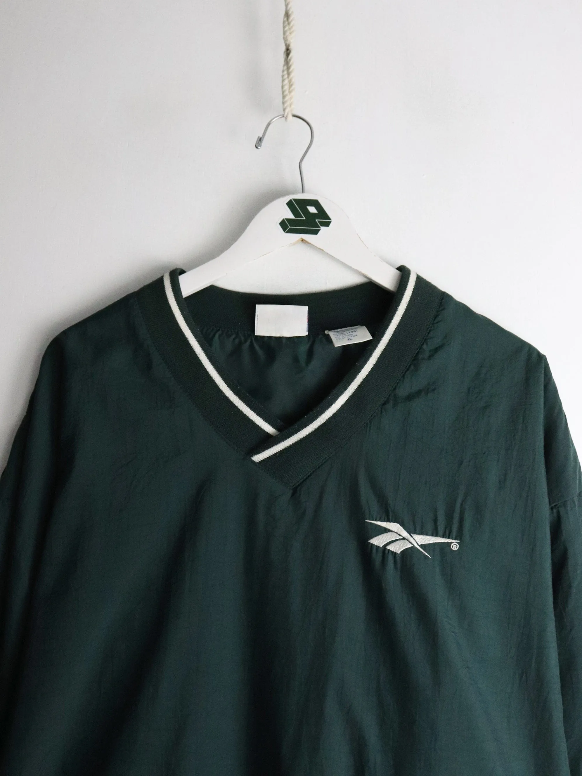 Vintage Reebok Jacket Mens XL Green Pullover