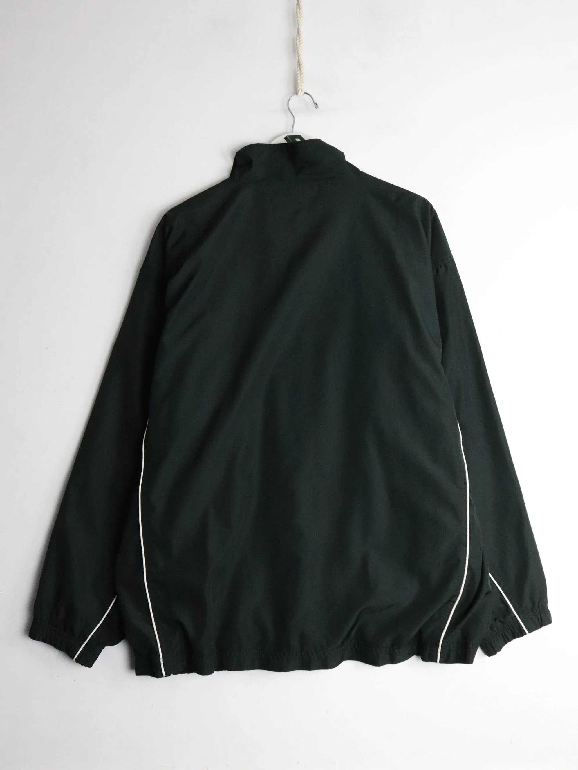 Vintage Reebok Windbreaker Mens Large Black Jacket