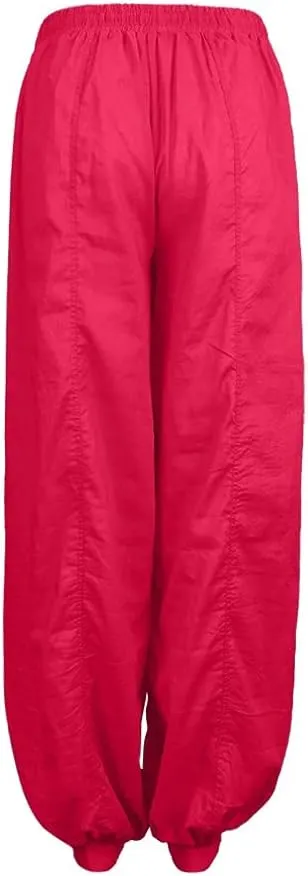 Women Linen Pants Wide Leg Baggy Dressy Beach Wide Leg Pants with Pockets Solid Work Palazzo Pants for Women Dressy