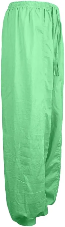 Women Linen Pants Wide Leg Baggy Dressy Beach Wide Leg Pants with Pockets Solid Work Palazzo Pants for Women Dressy