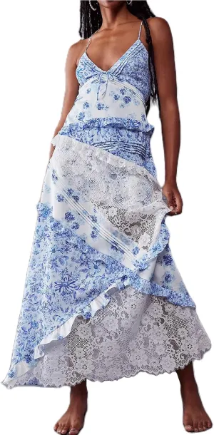 Womens Spaghetti Strap Smocked Dress Maxi Flowy Sleeveless Dresses Boho V Neck Dresses Y2K Sexy Beach Sundresses