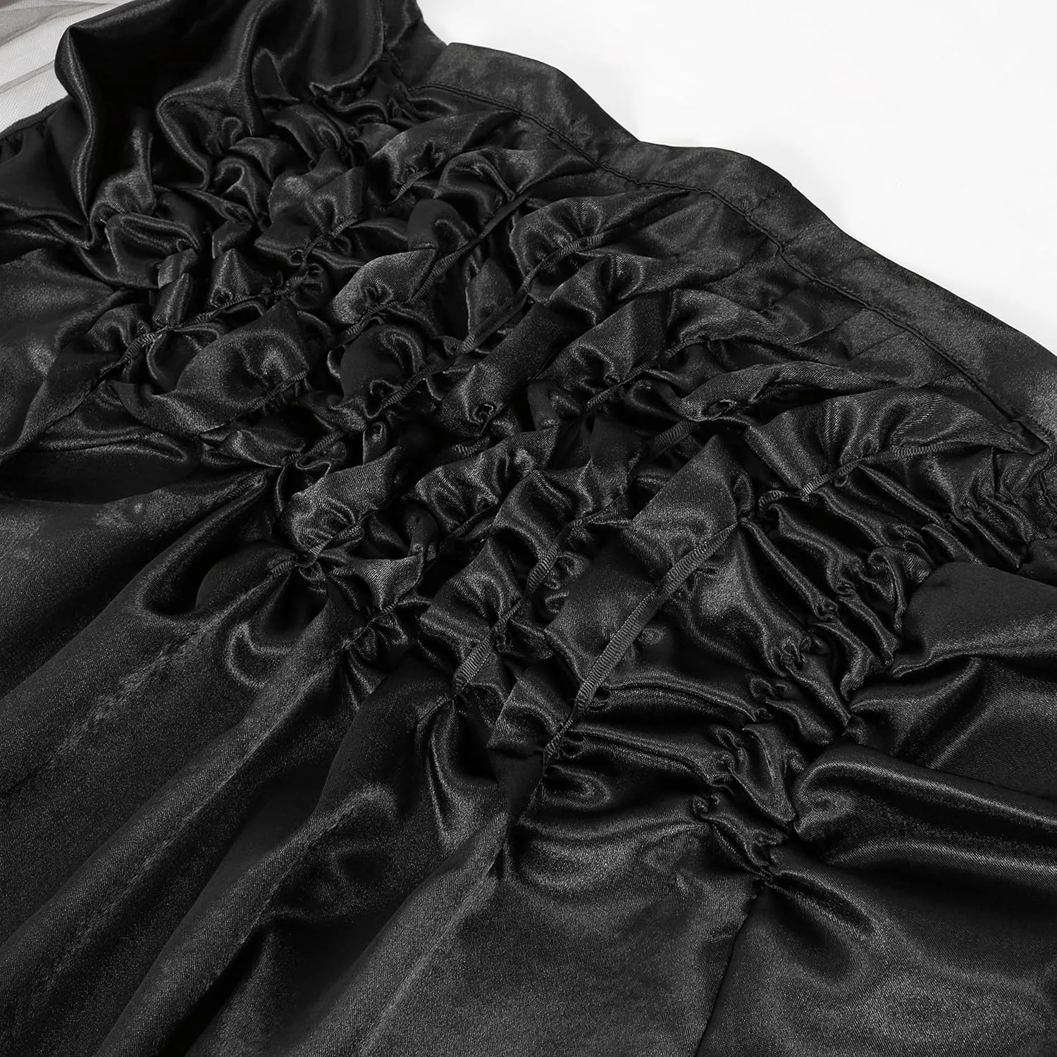 Women's Steampunk Gothic Wrap Skirt Long Victorian Ruffles Pirate Skirt Maxi Viking Skirt for Halloween