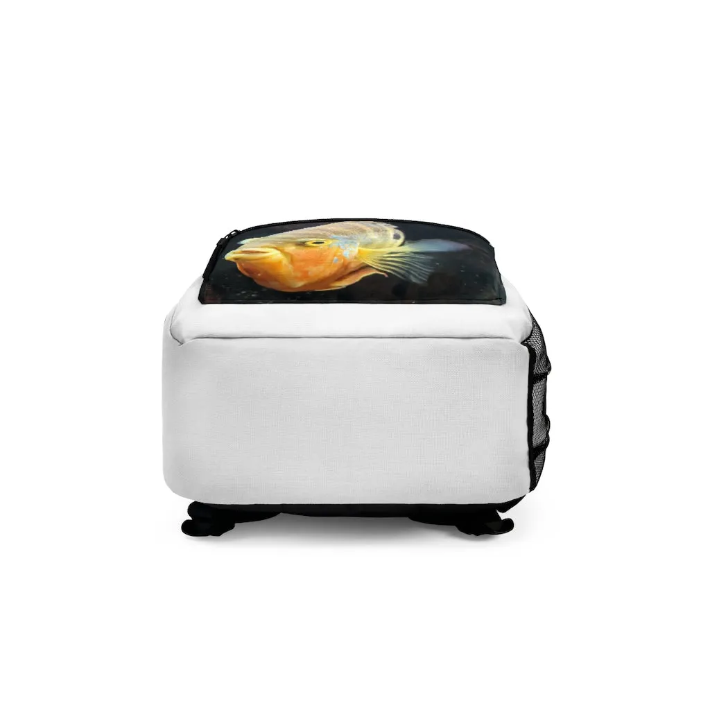 Yellow Orange Fish Backpack (Made in USA)