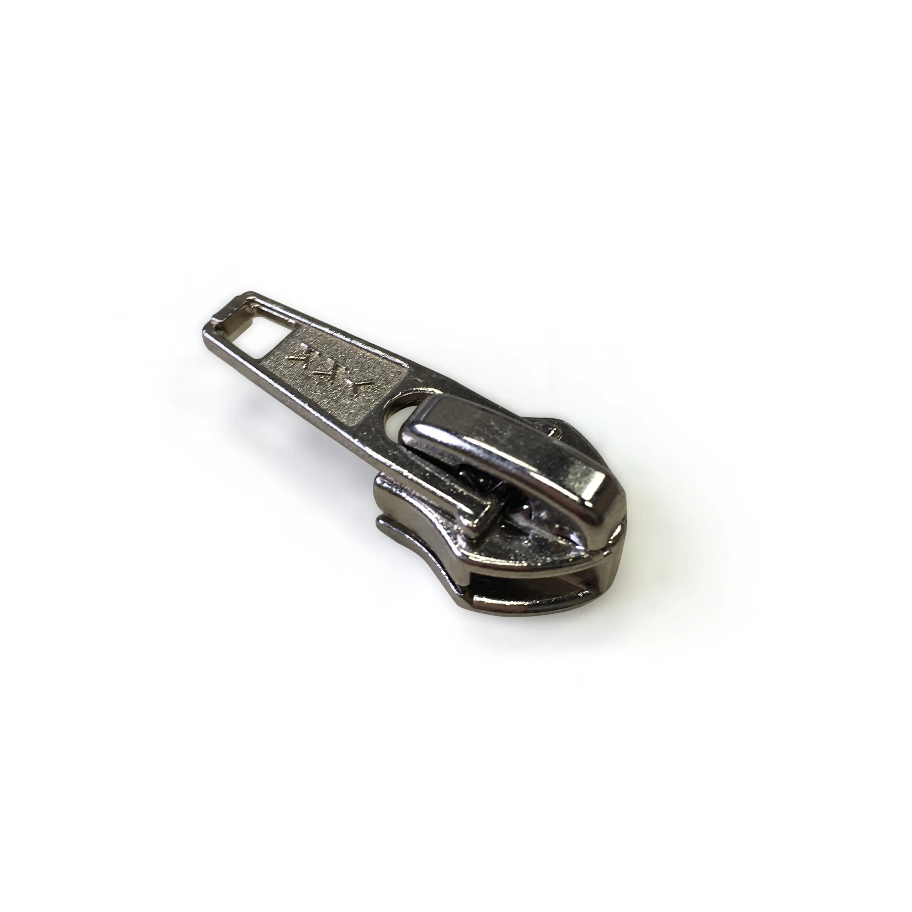 YKK #8C Nylon Coil Short Tab Slider Zipper Pull Nickel - 5 Pack
